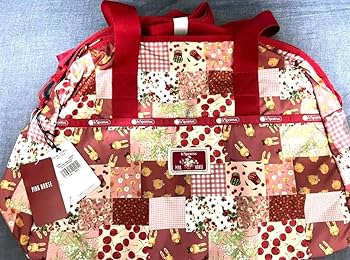 ラスト1点 レスポートサック ピンクハウス ボストンバッグ 赤 パッチワーク ラスト1点 レスポートサック ピンクハウス ボストンバッグ 赤